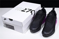Nike womens Air Max 270 black purple AH6789 016