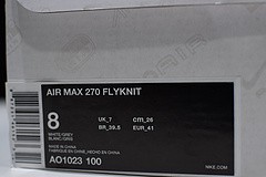 NIKE AIR MAX 270 FLYKNIT “WHITE/BLACK” AO1023-100