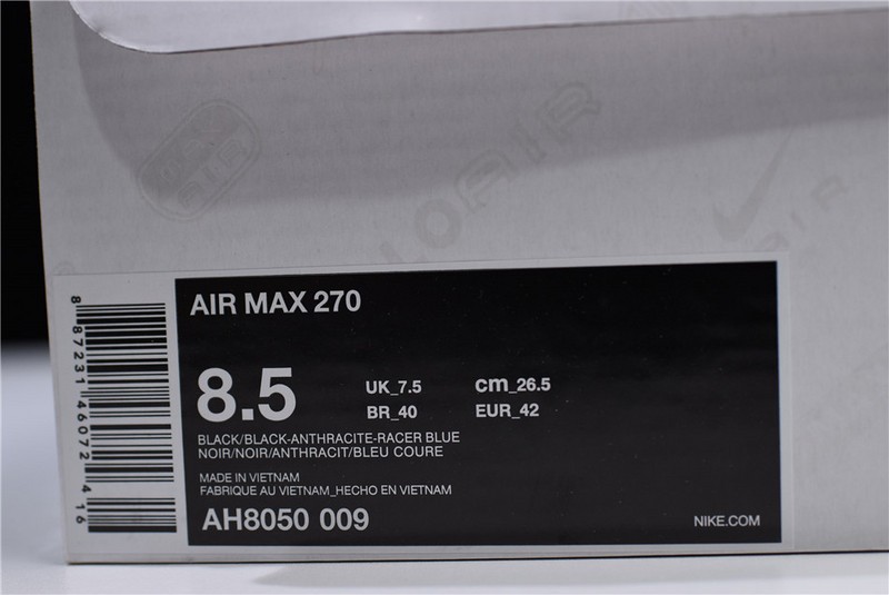 Nike Air Max 270 “PHOTO BLUE” black AH8050-009