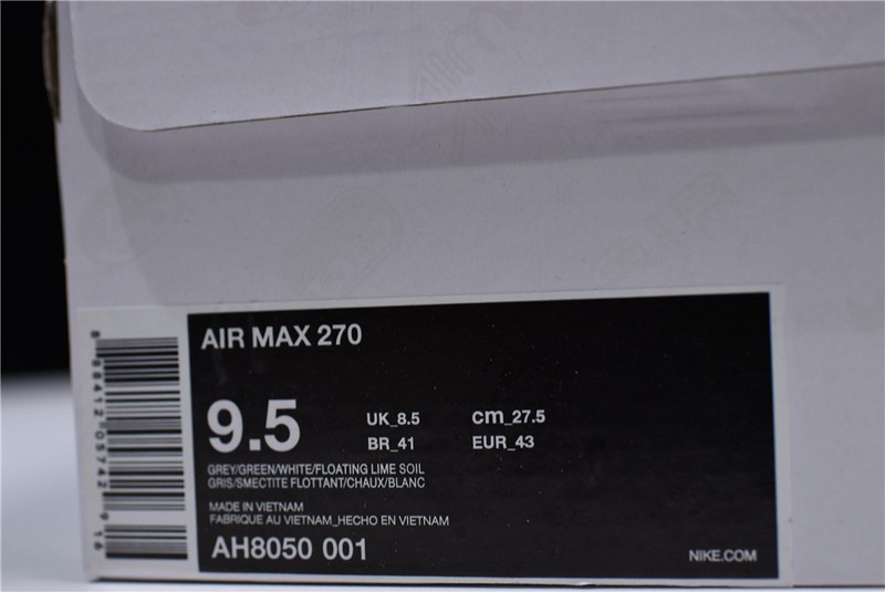 NIKE Air Max 270 “DUSTY CACTUS” Black/Dusty Cactus-White AH8050-001