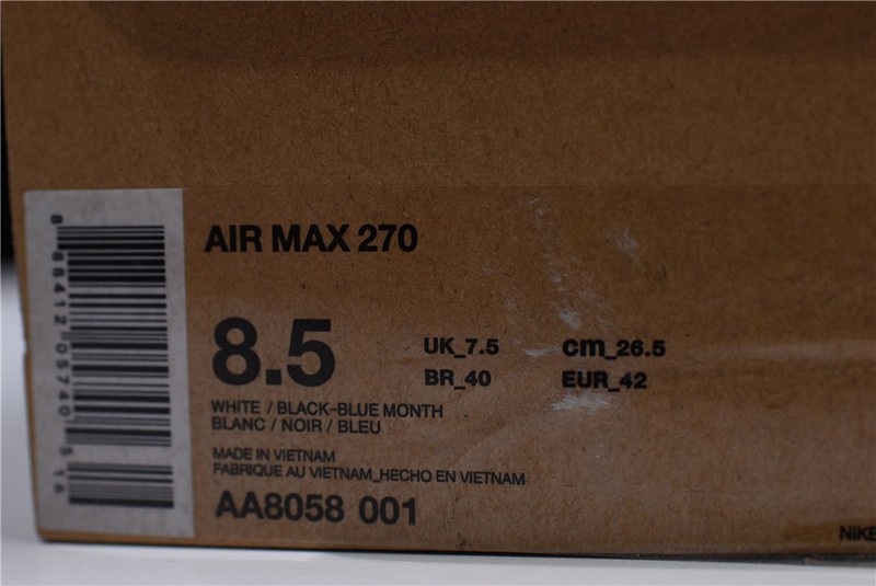 Nike Air Max 270 in black/white AH8050-002
