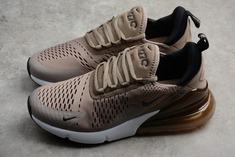 NIKE mens Air Max 270 “Sepia Stone” Black/ Summit White AH8050-200