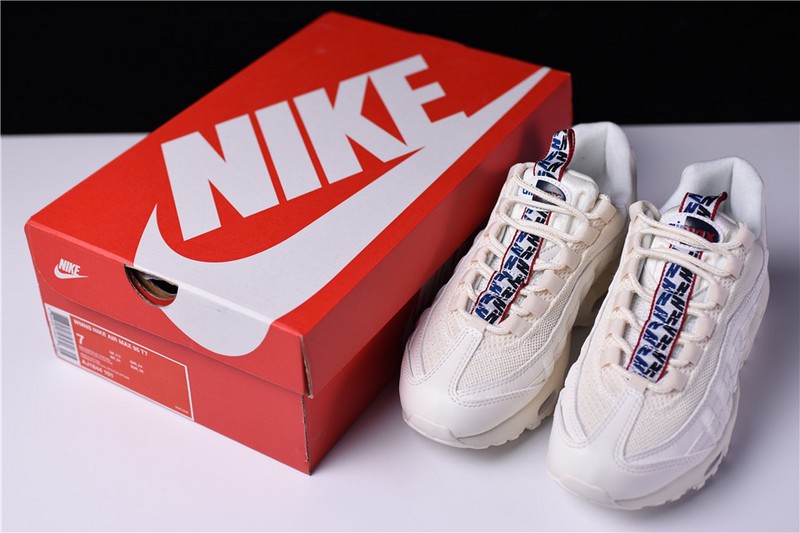 Nike AIR MAX 95 TT "PULL TAB" white/ gym blue - gym red AJ1844-101