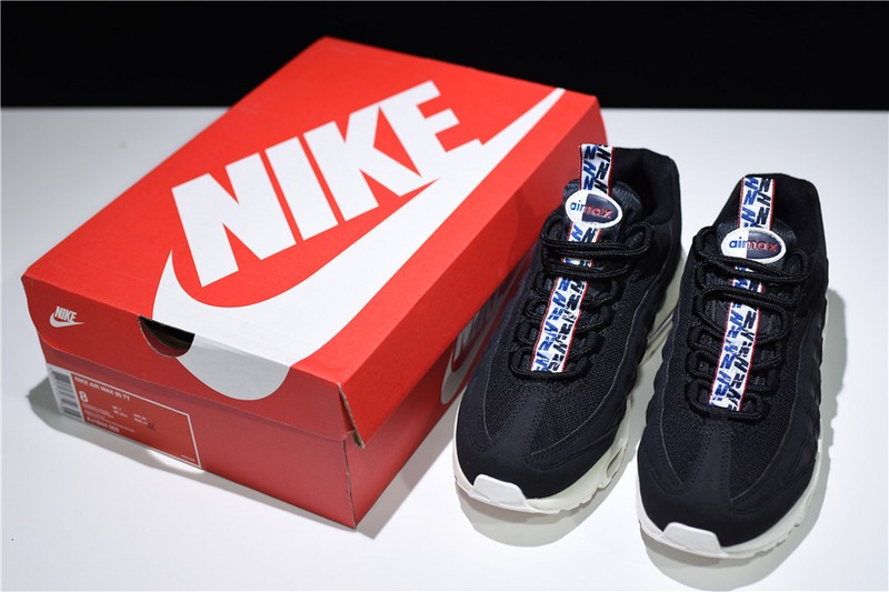 Nike AIR MAX 95 TT "PULL TAB" black/ sail-gym red AJ1844-002