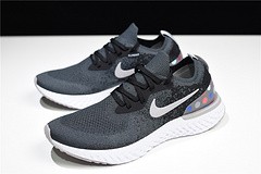 nike epic REACT FLYKNIT  Black and grey dots point noirs ET gris AJ7283 996