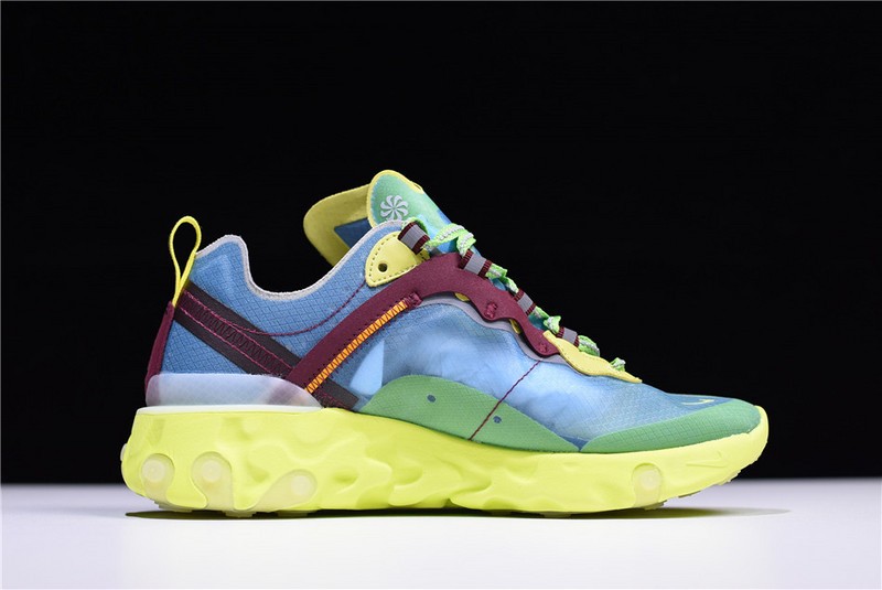 Undercover x Nike React Element 87 Blue Volt BQ2718-400
