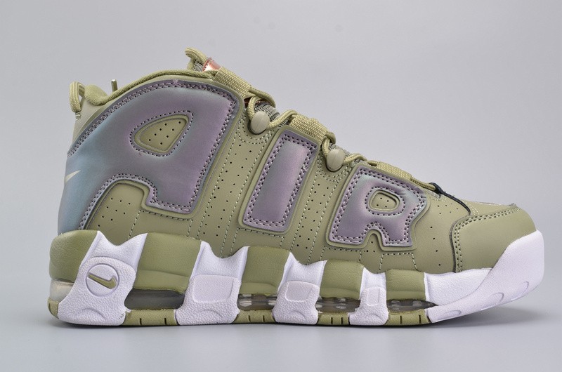 Nike Air More Uptempo “Iridescent” Dark Stucco/White 917593-001