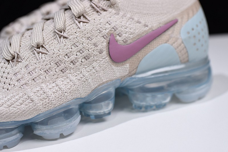 Nike Air VaporMax Flyknit 2.0 Particle Beige/Smokey Mauve womens 942843-203