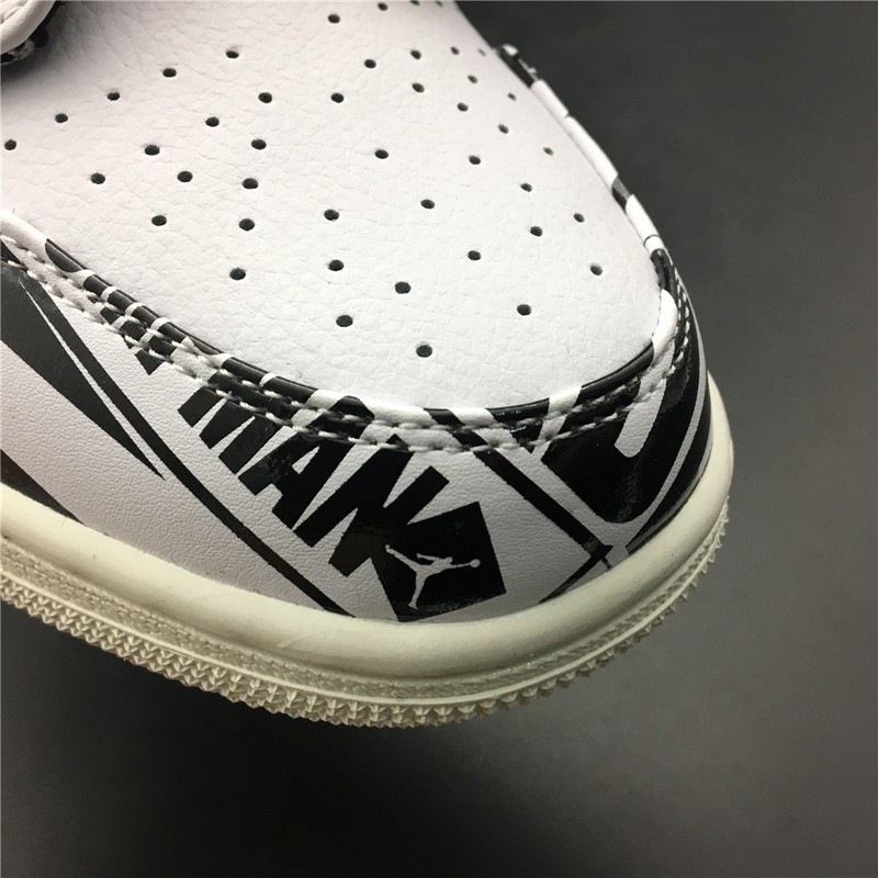 Air Jordan 1 Mid All-Over Logos 554724-119