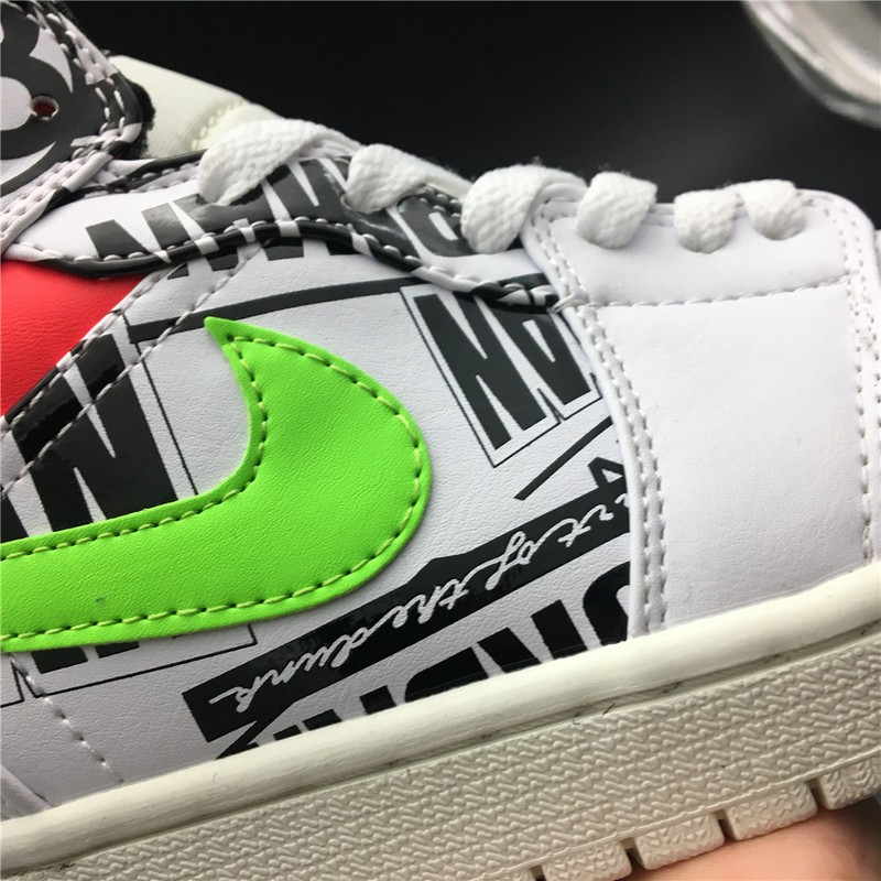 Air Jordan 1 Mid All-Over Logos 554724-119