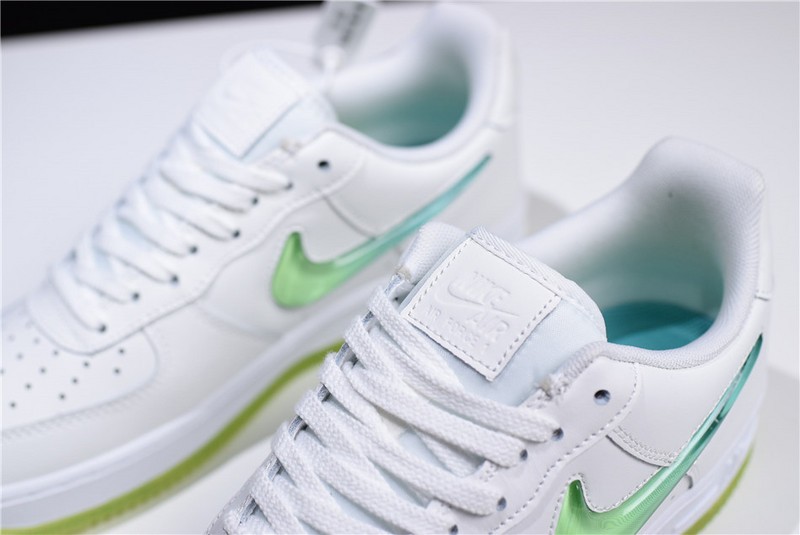 Nike Air Force 1 White Hyper Jade Volt AT4143-100