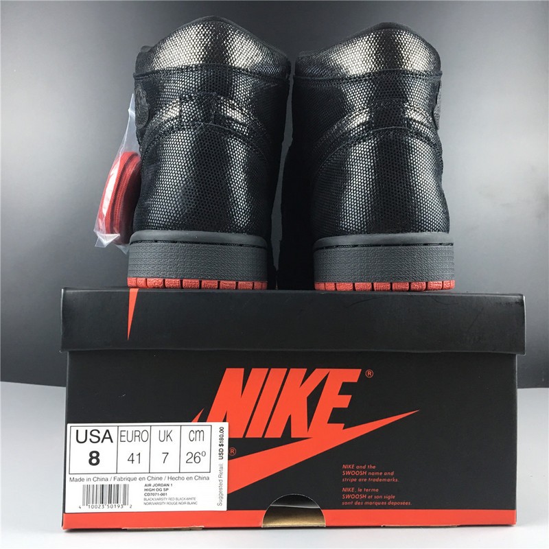 2019 Air Jordan 1 Retro High OG Black/Gym Red DC7071-001