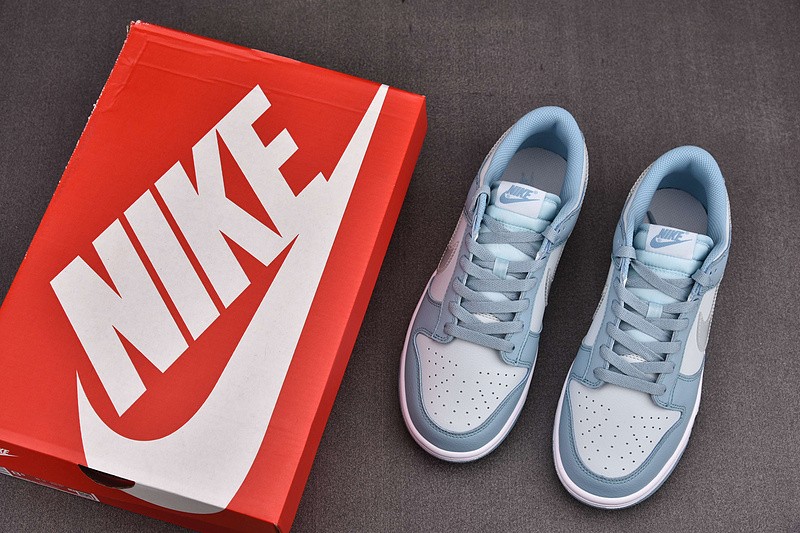 Nike Dunk Low Clear Blue Swoosh DH9765-401