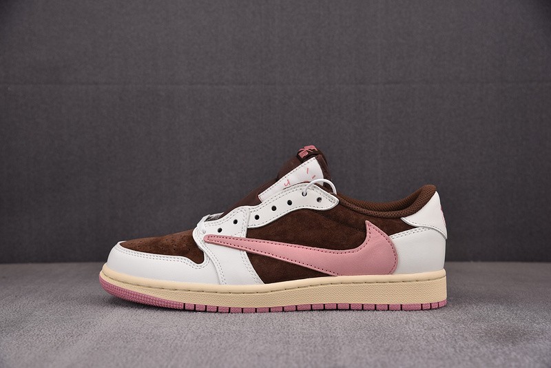 Travis Scott x Air Jordan 1 Low OG Velvet Brown DM7866-202-1