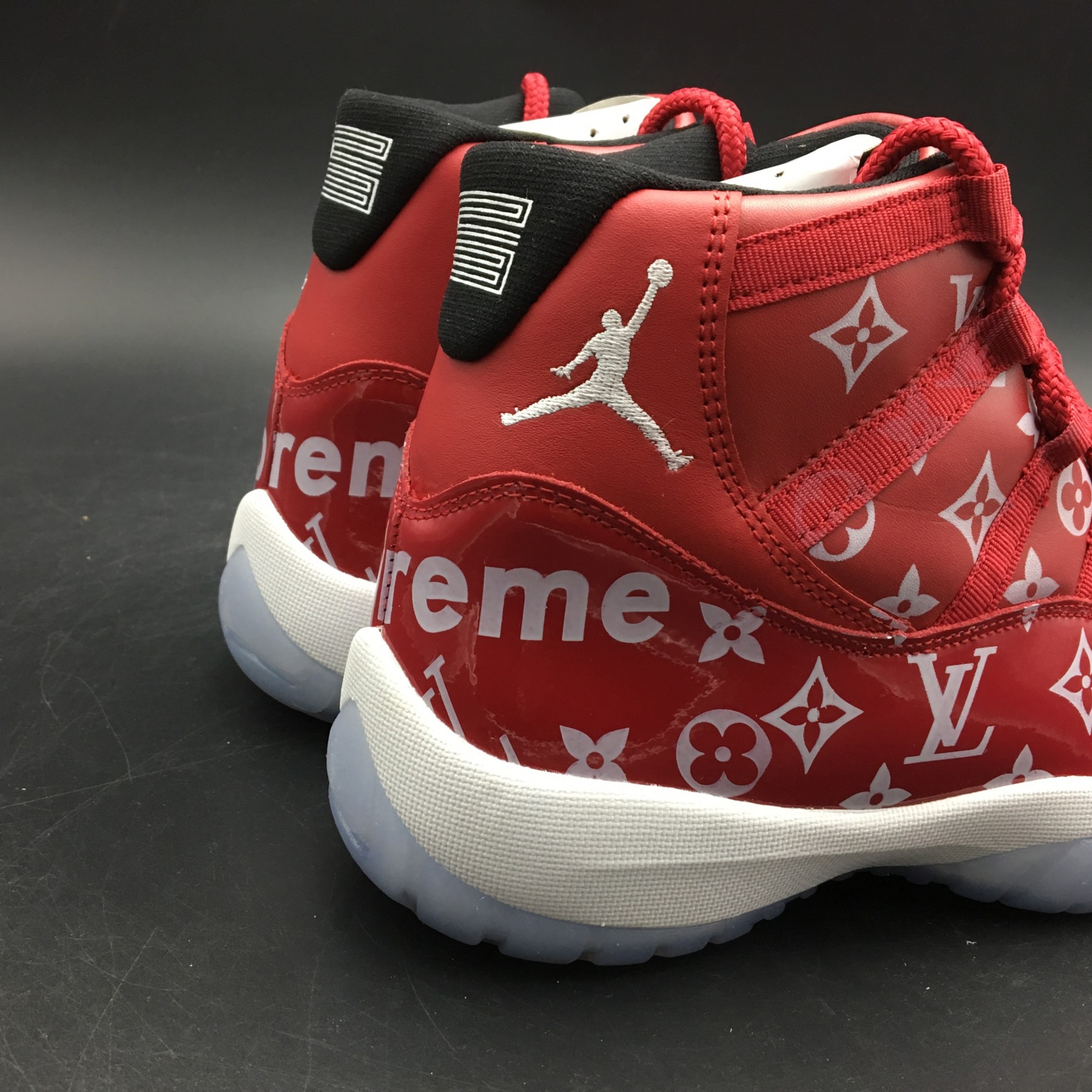 Air Jordans 11 Retro L x S Custom Red White 378037-624