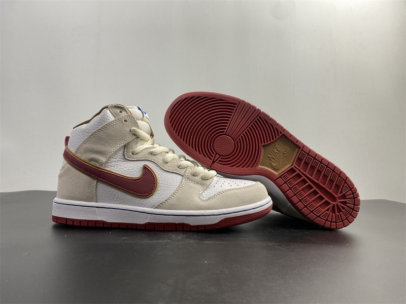 NIKE SB DUNK HIGH SAIL BRIGHT CRIMSON CV9499-100
