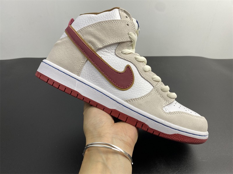 NIKE SB DUNK HIGH SAIL BRIGHT CRIMSON CV9499-100