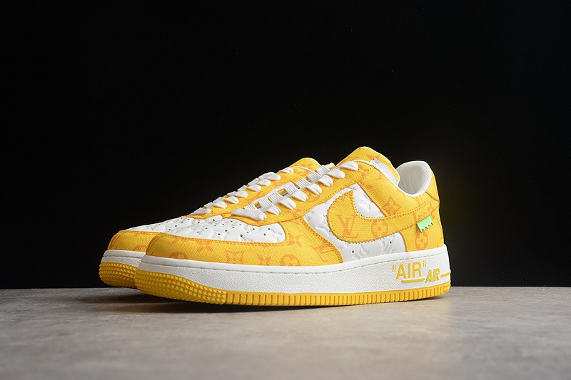 NIKE LOW AIR FORCE 1 X LV yellow white