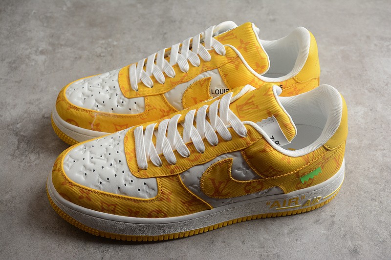 NIKE LOW AIR FORCE 1 X LV yellow white