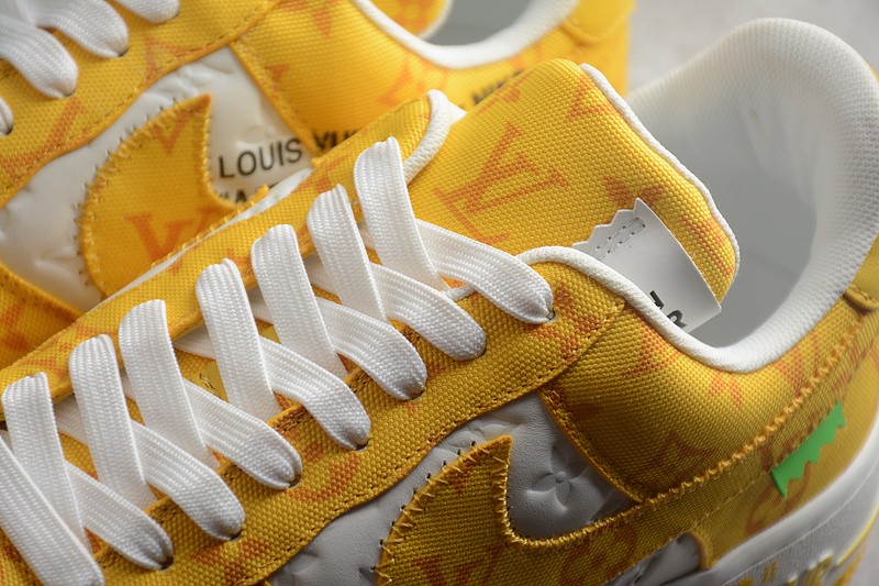 NIKE LOW AIR FORCE 1 X LV yellow white