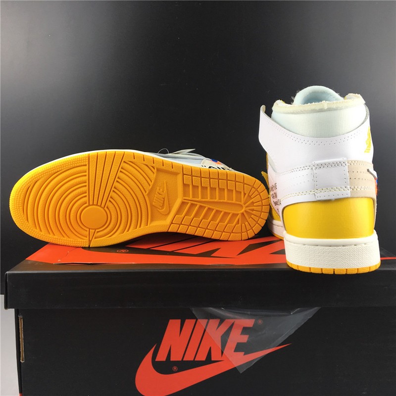 OFF-WHITE AIR JORDAN 1 RETRO yellow white AQ0818-149