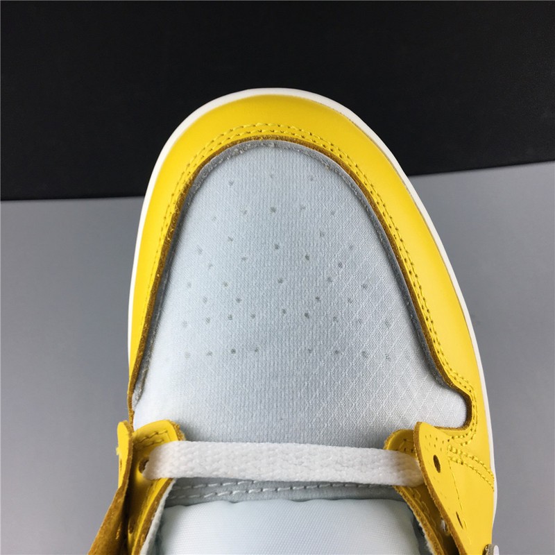 OFF-WHITE AIR JORDAN 1 RETRO yellow white AQ0818-149