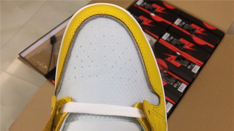 OFF-WHITE AIR JORDAN 1 RETRO yellow white AQ0818-149