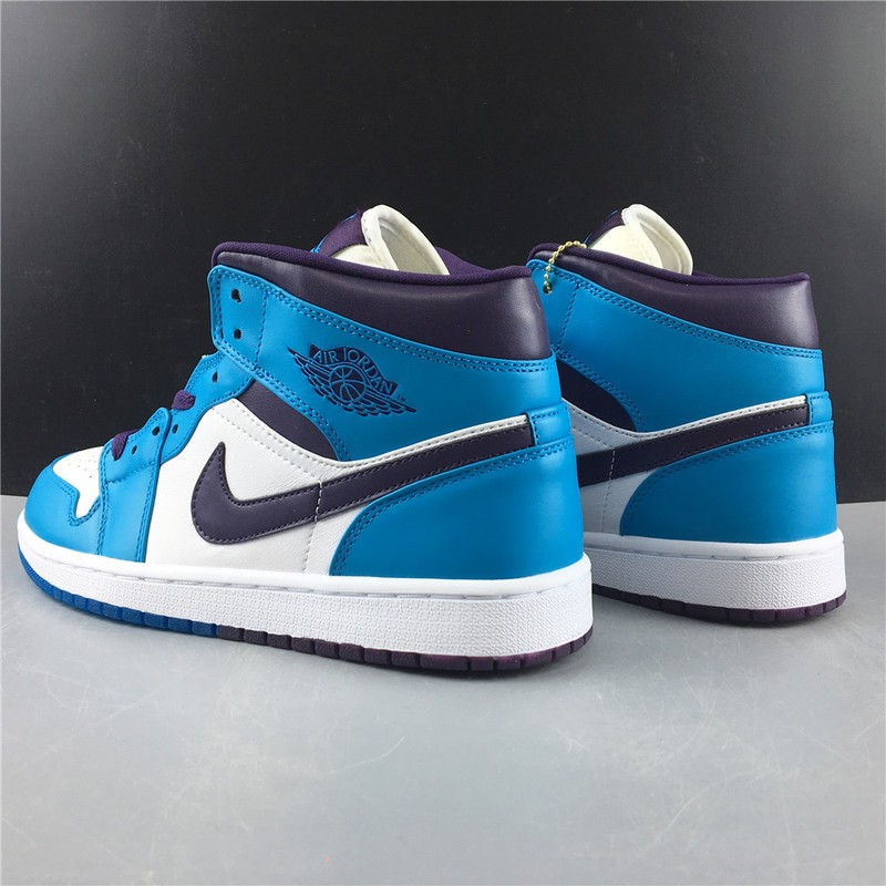 Air Jordan 1 Mid Hornets 554724-415