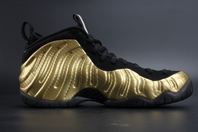 Air Foamposite Pro “Metallic Gold” Black mens 624041-701