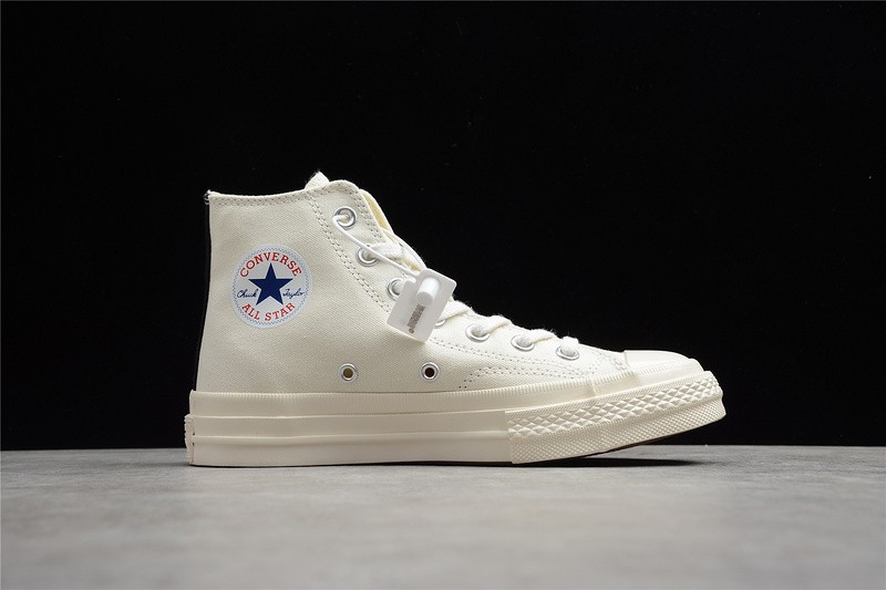 converse COMME DES GARÇONS X CHUCK white