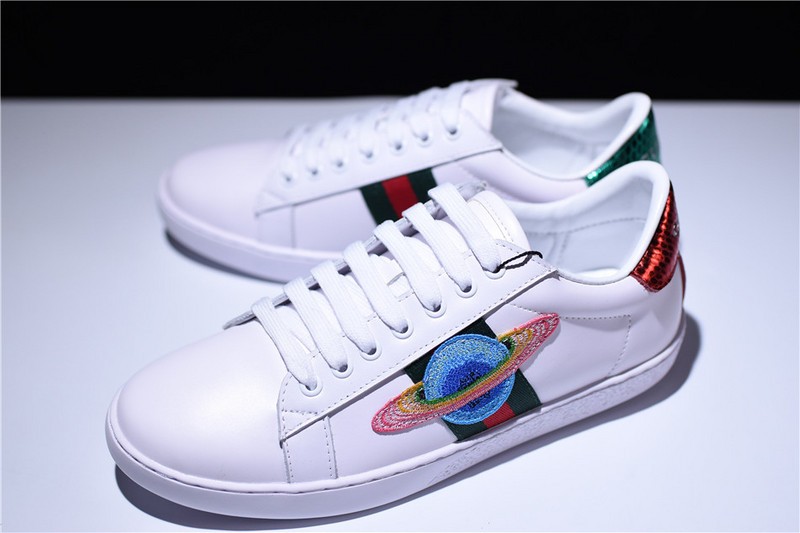 G*u*i Ace Embroidered Low-Top Sneaker with ufo womens