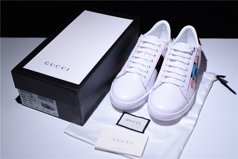 G*u*i Ace Embroidered Low-Top Sneaker with ufo womens