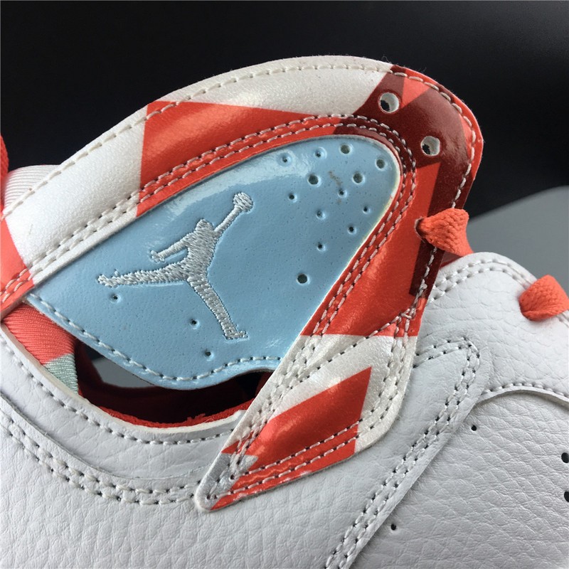 Air Jordan 7 Girls White Topaz Mist Ember Glow 442960-104