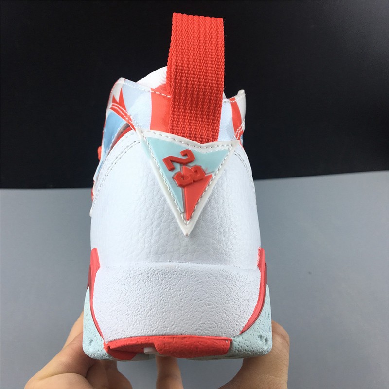Air Jordan 7 Girls White Topaz Mist Ember Glow 442960-104
