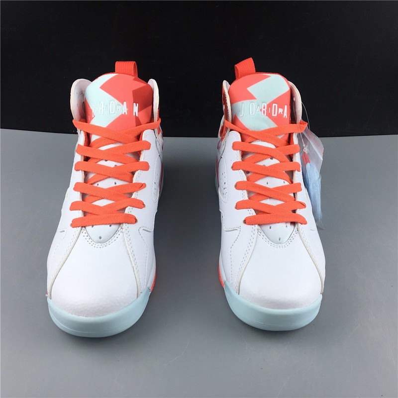 Air Jordan 7 Girls White Topaz Mist Ember Glow 442960-104