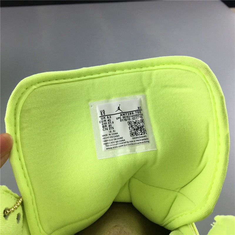 Air Jordan 1 Retro High Barely Volt AH7389-700