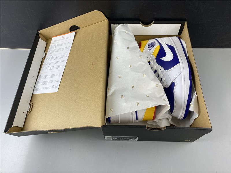 Jordan 1 Mid Royal Blue Laser Orange 554724-131