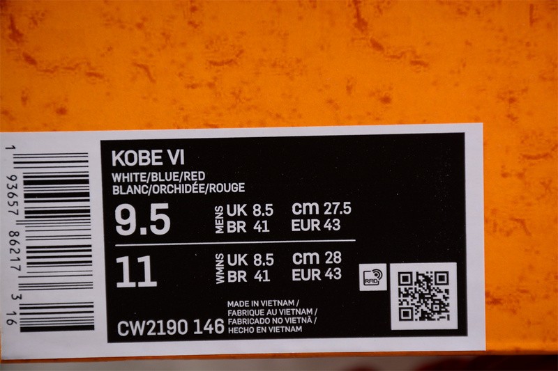 Nike Zoom Kobe 6 Protro Del Sol CW2190-146