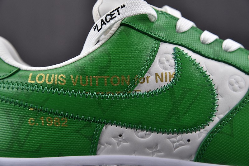 NIKE LOW AIR FORCE 1 X green white