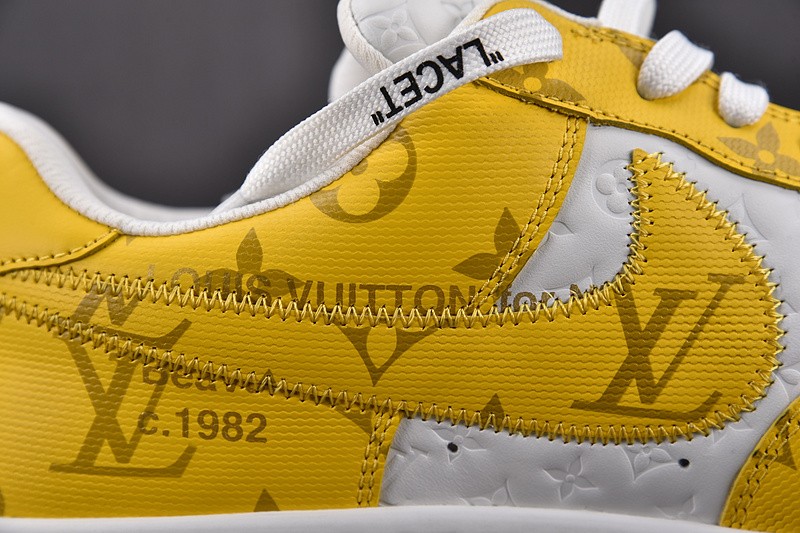 NIKE LOW AIR FORCE 1 X yellow white