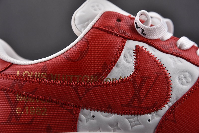 NIKE LOW AIR FORCE 1 X red white