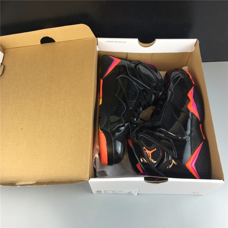 Air Jordan 7 Retro Black Patent Leather 313358-006