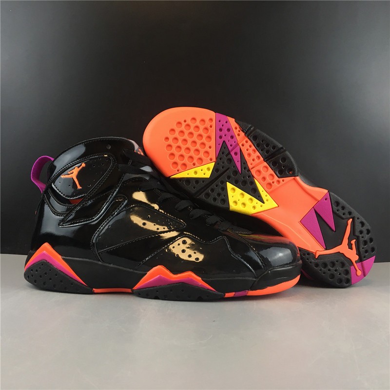 Air Jordan 7 Retro Black Patent Leather 313358-006