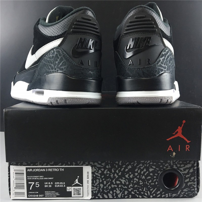 Air Jordan 3 Tinker Black Cement Grey CK4348-007
