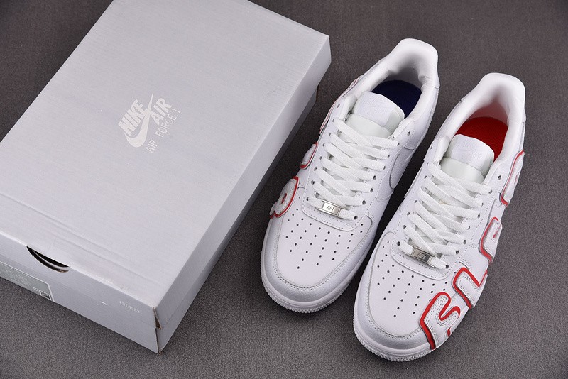 CPFM x Nike Air Force 1 By You White/Red CK4746-991