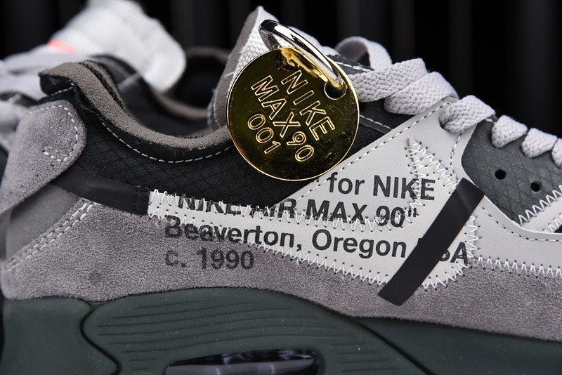 OFF-WHITE NIKE AIR MAX 90 GREY AA7293-002