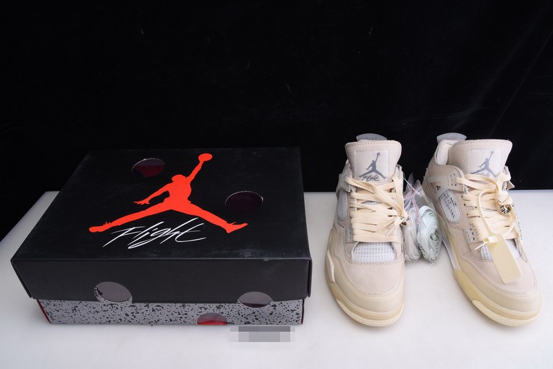 OFF WHITE AIR JORDAN 4 X AQ9129-002