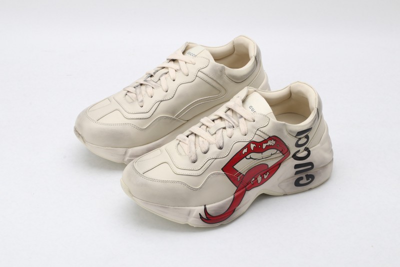 G*u*i* Rhyton Vintage Trainer Sneaker 576965 DRW00 9555