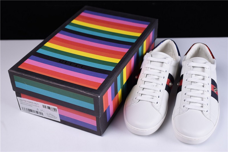 G*u*i* Ace Embroidered Low-Top Sneaker womens 6951103-5618