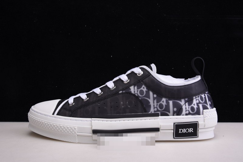 B23 OBLIQUE LOW black white SNEAKERS T00480H051